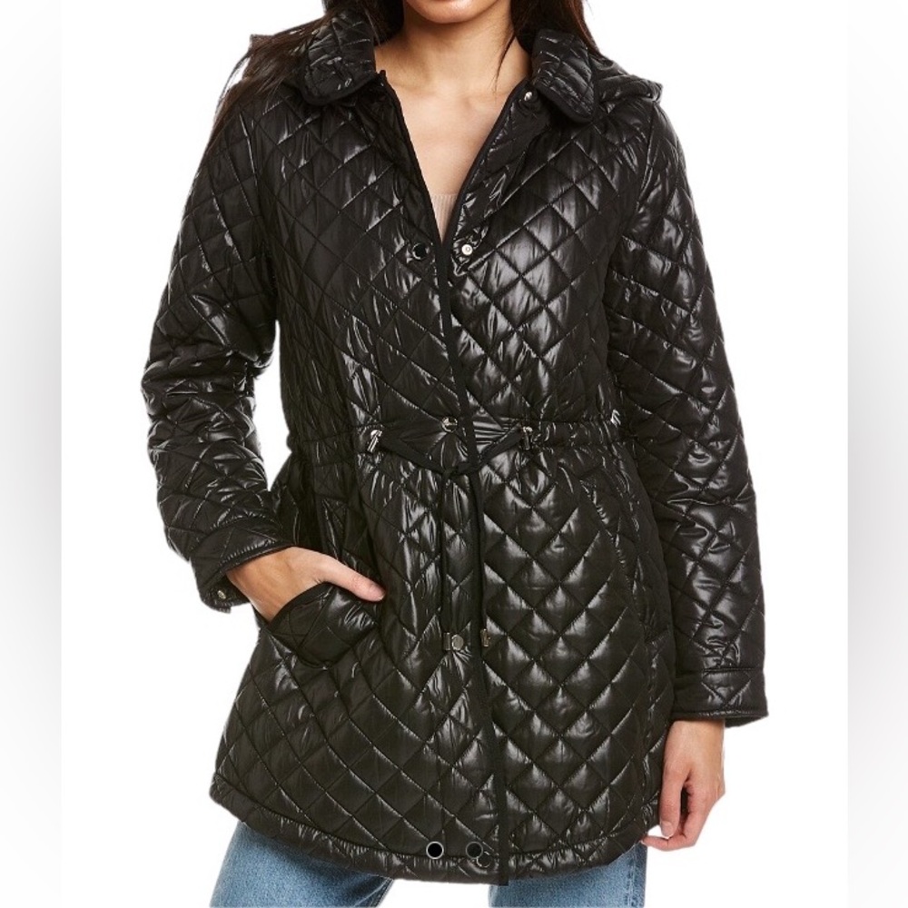 Kate Spade NY Women's Hooded Quilted Anorak Coat NWT